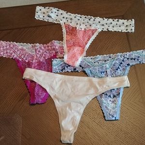 Victoria Secrets Bundle of 4 Thongs
